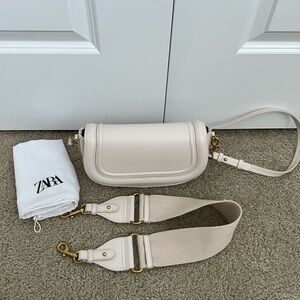 Cream Zara Crossbody/ Shoulder Bag